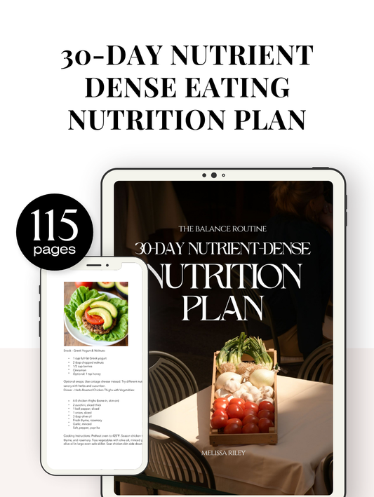 30-Day Nutrient-Dense Eating Blueprint - Digital Download