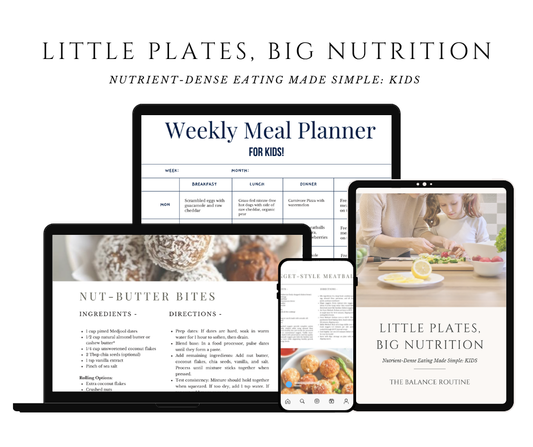 Little Plates, Big Nutrition: Kids Cookbook - Digital Download